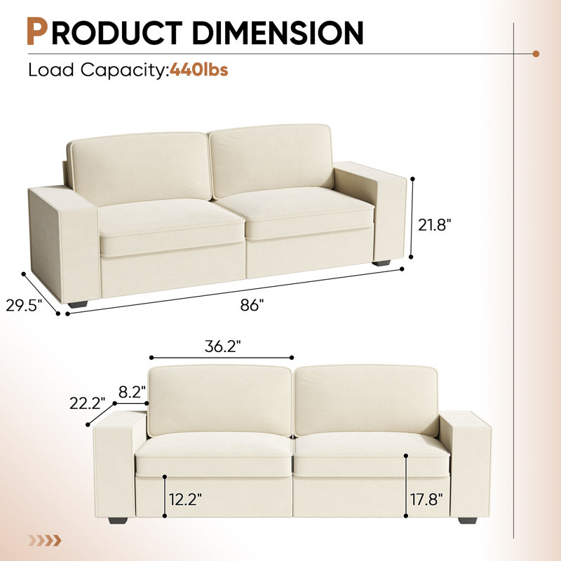Tissu d'ameublement 86 po Chenille, Crème, crème