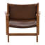 Marceline Leather Occasional Chair, Brown
