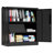 Metal Storage Cabinet With Lock, 2-Door Garage Storage Cabinet With 2 Adjustable Shelves, Heavy Duty Steel File Cabinet For Home, Office, Garage, School