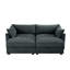 Canapé modulaire avec 2 repose-pieds et tiroirs de rangement en chenille Abdiel-115323722