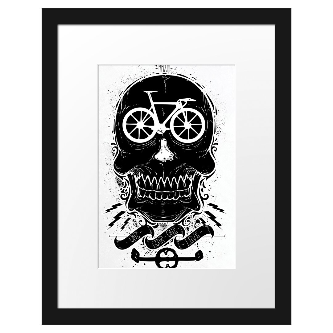 Gerahmtes Poster Fahrrad Licht Liebe