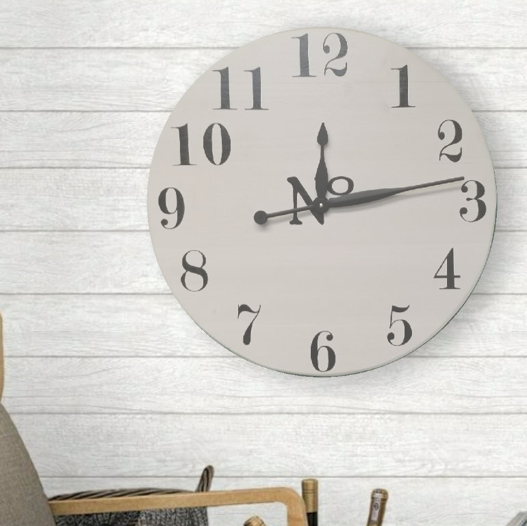 Très grande horloge murale Brassfield Farmhouse, Très grand