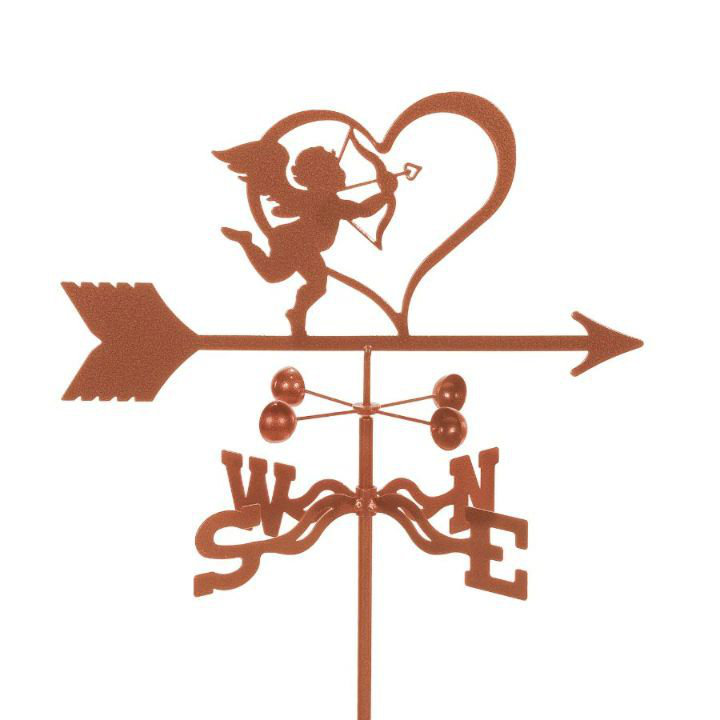 Cupid 28'' H Novelty & Humor Weathervane, Deck Mount