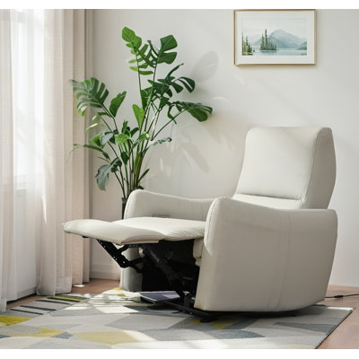 Fauteuil de massage inclinable électrique en cuir PU