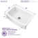Prisma 36'' L Farmhouse / Apron Single Bowl Solid Surface Kitchen Sink