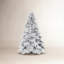 Sapin de Noël givré pré-éclairé-1230813200