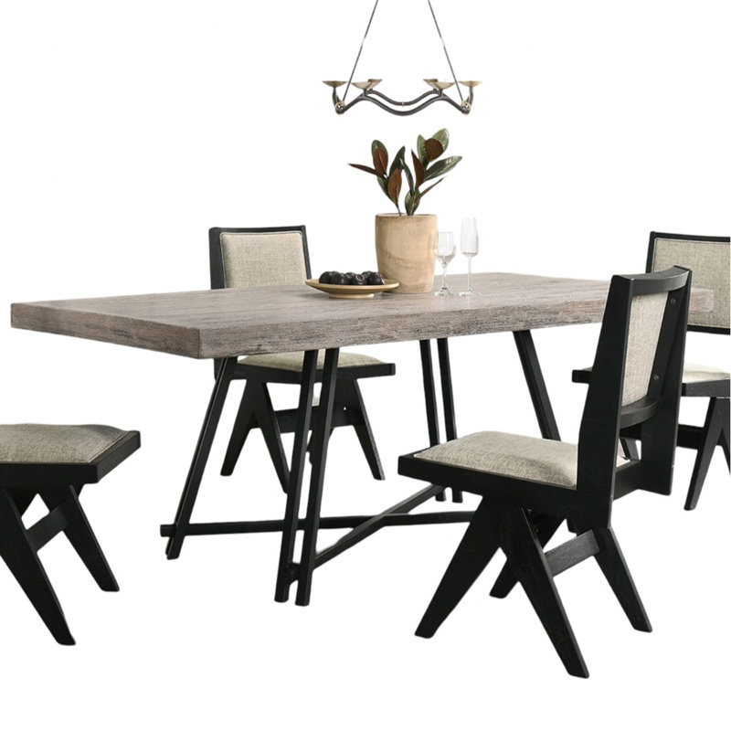 Dining Room Table Dining Table Metal Trestle Base 1Pc