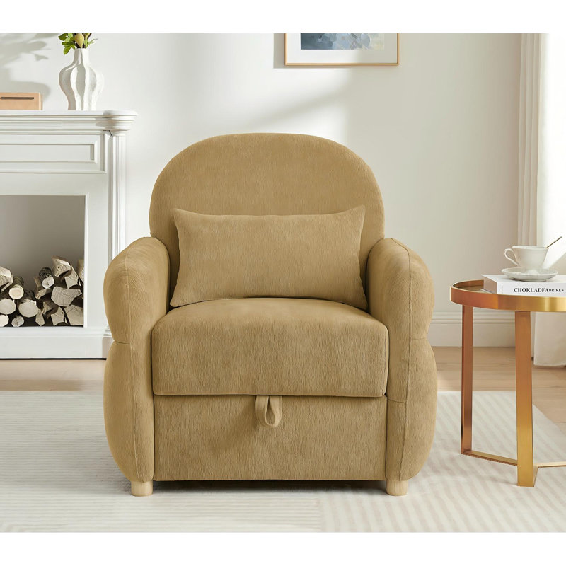 Fauteuil d'appoint 33 po, Jaune