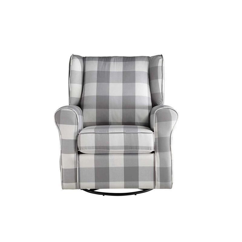 Fauteuil pivotant et oscillant Patli, tissu gris