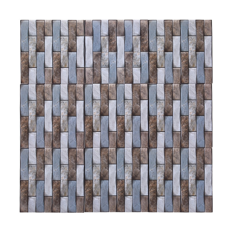 10-Pack 3D Self-Adhesive Wall Tile Stickers