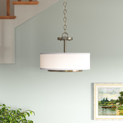 Nance Two Light Semi-Flush Convertible Pendant from Generation Lighting 