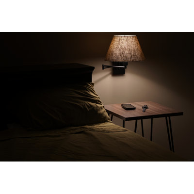 Bras articulé en nickel brossé à 1 lumière Express