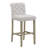 Cirencester Upholstered Counter Stool with Solid Wood Frame-823486461-838980379
