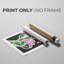 Pop Flowers V - Impression sur toile seulement - NON-CADRE
