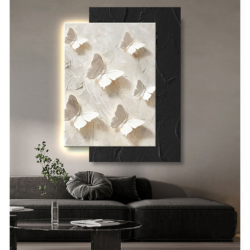 Peinture décorative minimaliste en grès convenant aux salons modernes, H 39,37 po x l 27,56 po x P 2,36 po