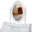 Ensemble de bureau de coiffeuse avec miroir et tabouret rembourré Princess