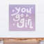 Art sur toile fille you go Stonover-687229838
