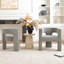 Ensemble de 2 fauteuils modernes rembourrés carrés 28 po.-88068642