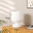 7'' Minimal & Novelty Bedside Table Lamp with Tocuh Control and Glass Shade