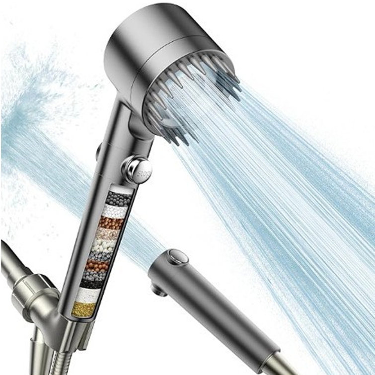 High Pressure Shower Head Hard Water Powerful Cleaning With Soft Silicone