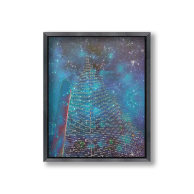 Sky High par Hal Halli. Impression sur papier - Montée et encadrée avec de l'acrylique transparent