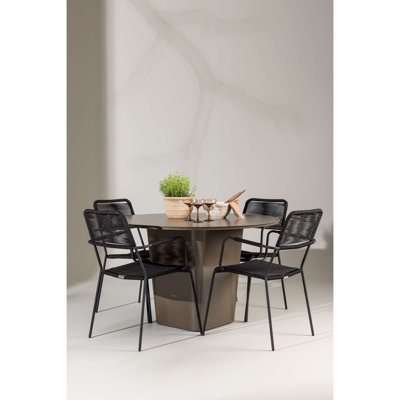 Claudius 4 - Person Patio Dining Set with Round Table