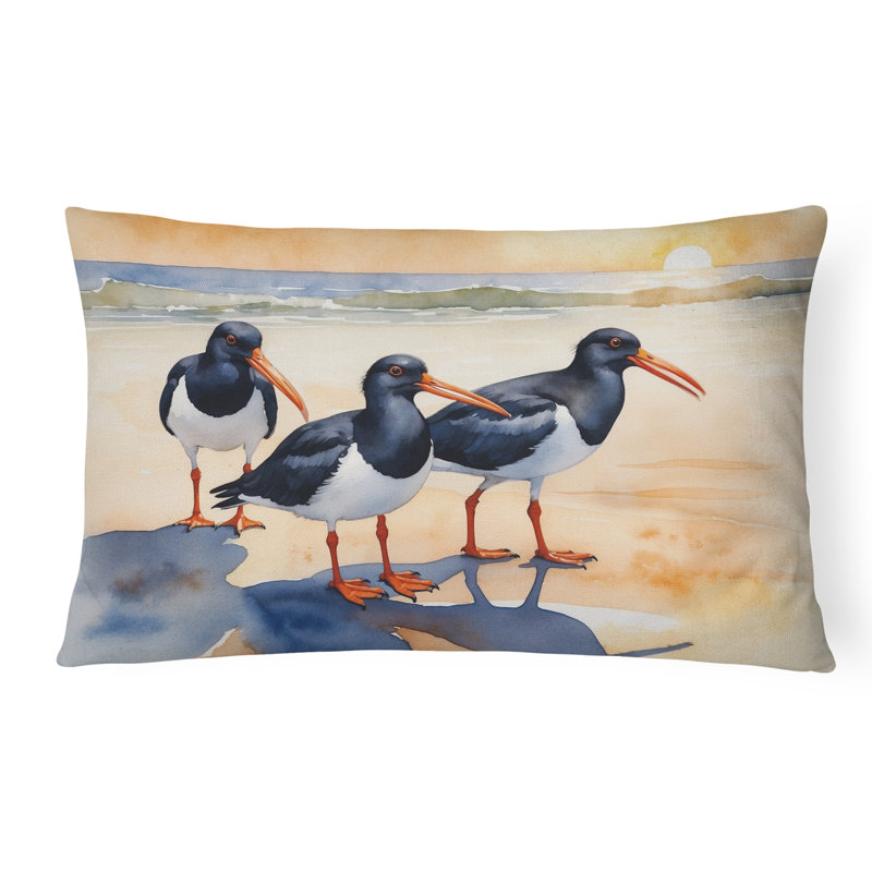 Coussin Oystercatchers, Rectangle H 12 po x l 16 po