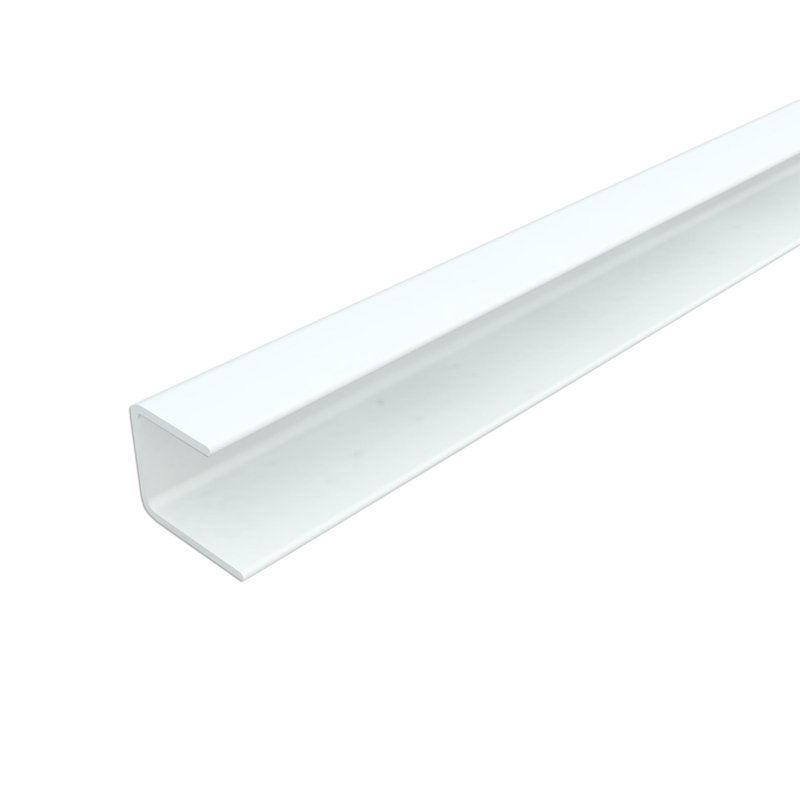 Bordure blanche en métal 48 po x 0,5 po