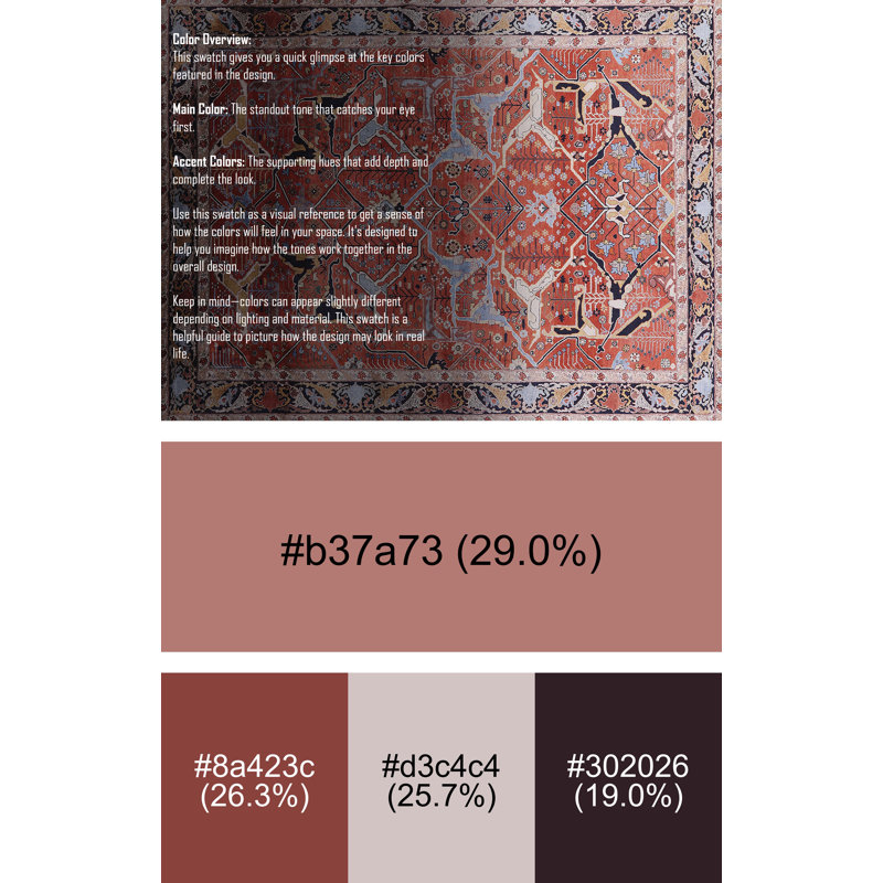 Tapis brun à motif oriental, Rectangle 8 pi x 12 pi