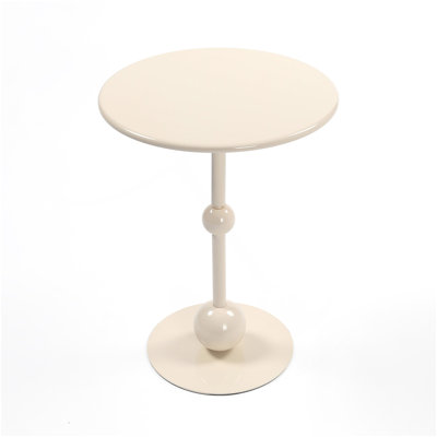 Table basse en métal vintage, table d'appoint ronde pour table de chevet et table d'appoint