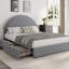 Lit plateforme avec tiroirs de rangement et tête de lit tapissier ronde, cadre de lit en tissu Boucle moderne, aucun sommier nécessaire-1216888814-1216888809