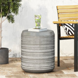 Charming Lightweight Concrete Outdoor Side Table With Stylish Design