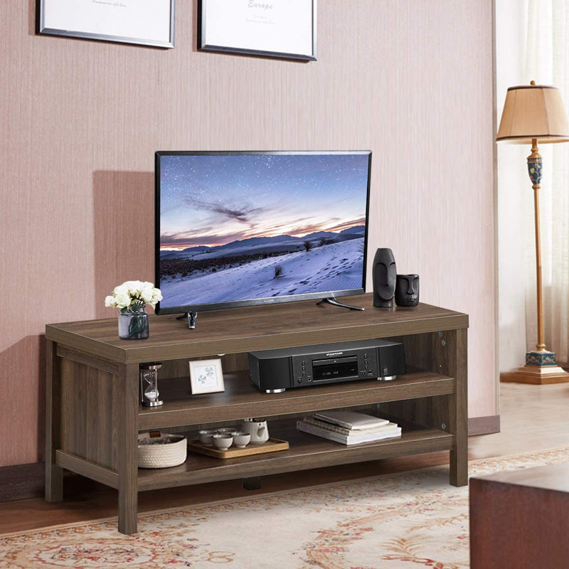 Jayesh Unfinished TV Stand with Fireplace Included