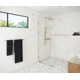 Venus 34 in. x 86.75 in. Fully Frameless Arched Single Fixed Shower Panel