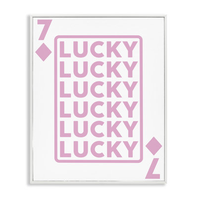 «Lucky Seven of Diamonds», estampe numérique par Angela Nickeas