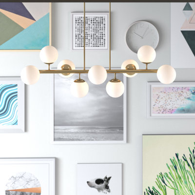 9 - Light Gold Kitchen Island Pendant