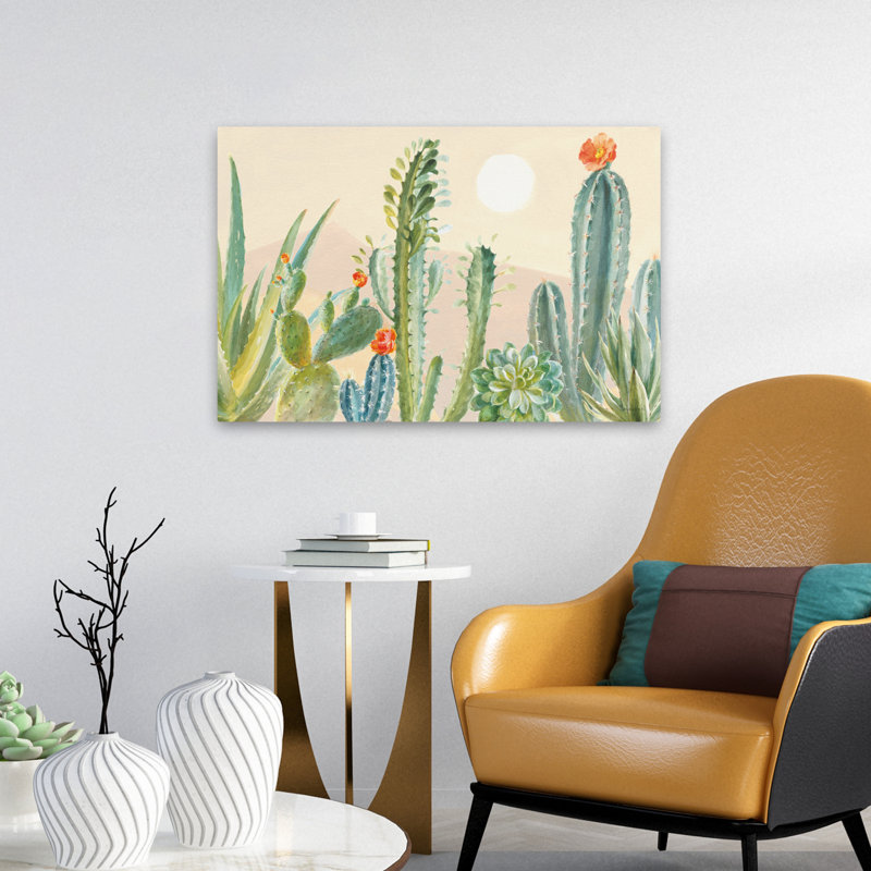 Agave et aloès, serre du désert, art, H 16 po x l 24 po