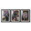 Imprimé floral rétro CCLXV III - impression encadrée sur mesure de qualité supérieure - 3 pièces-776884157-776884159