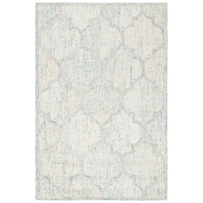 Swanner Hand Tufted Wool Geometric Rug