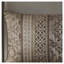 Ensemble de courtepointe 6 pièces avec coussins décoratifs en jacquard - Ensemble de literie réversible brun / or pour lit double / grand lit, couvre-lit jacquard en polyester de luxe avec taies décoratives-122647470