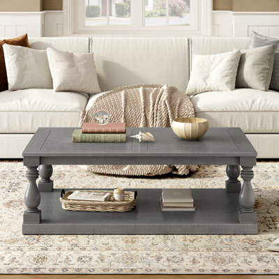Table basse avec tablette inférieure