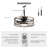 20" Wet Rated Plug-in IP65 Outdoor Waterproof Ceiling Fan With LED Light Kit And Remote Control