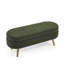 Banc de rangement repose-pieds ovale, pieds en bois d'hévéa (43,5 po x 16 po x 16 po)-1393115311