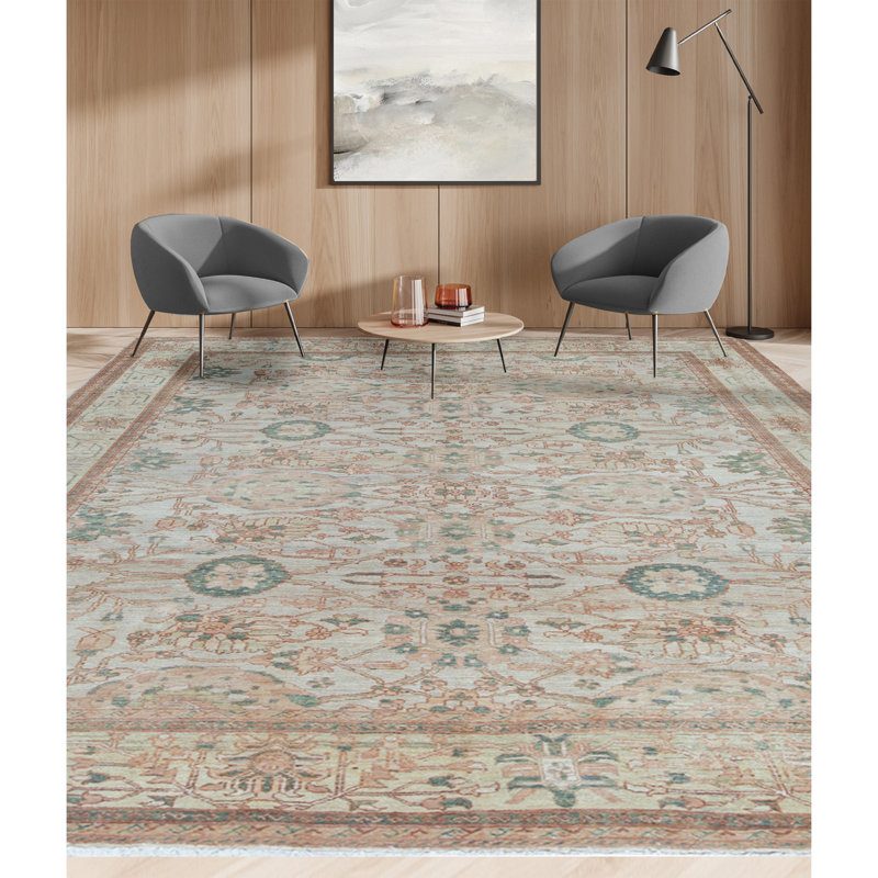 Hand-Knotted High-Quality Red Area Rug