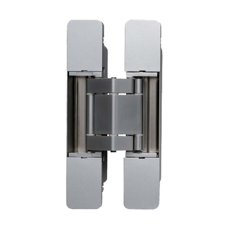 Charnière de porte dissimulée réglable à 3 positions Sugatsune, finition chromée terne, Chrome terni