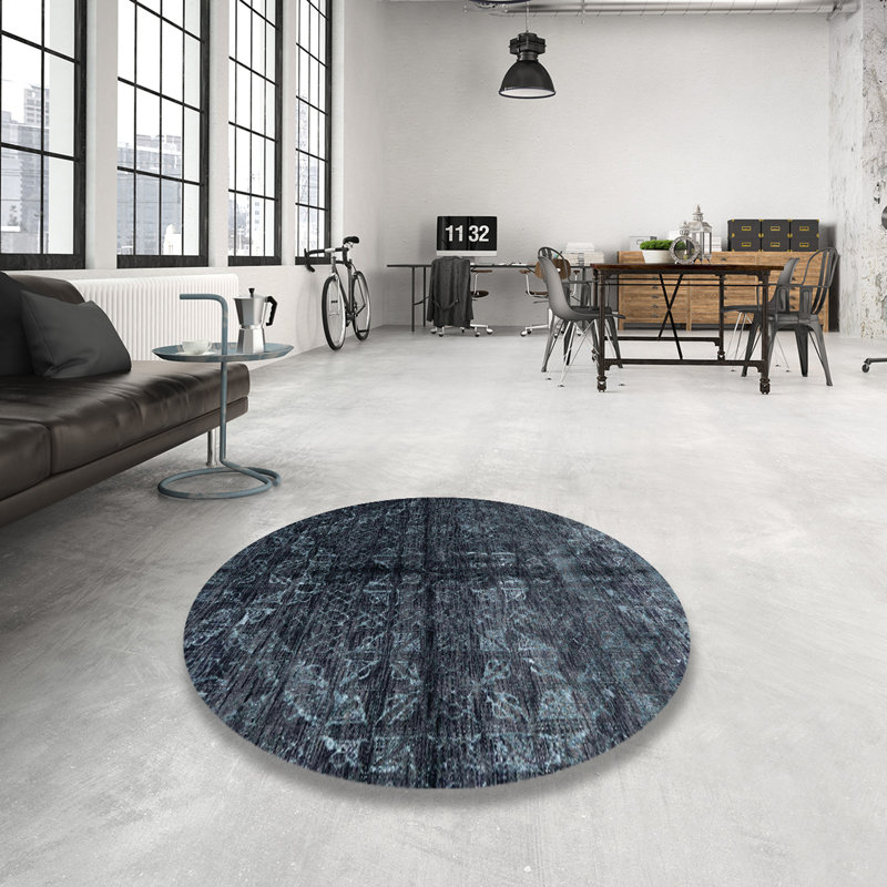 Tapis abstrait moderne 4502, Rond 5 pi
