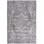 Tapis oriental gris en polyester lavable à la machine Lyiah-86994208