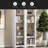Free Standing 5 Tier Bookshelves, Bookcases Set Of 2, Farmhouse Two-Tone Storage Cabinet With Adjustable Shelves, Modern 72"H Kitchen Pantry Cabinet For Living Room, Home Office-1292628646