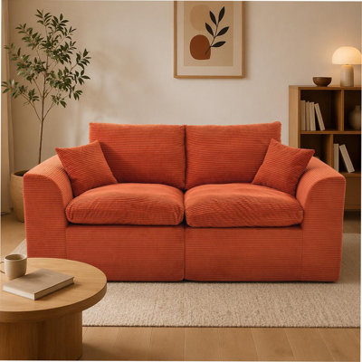 Canapé modulaire modulaire Cloud, canapé moderne Comfy Cloud, 2 places avec housses de coussin