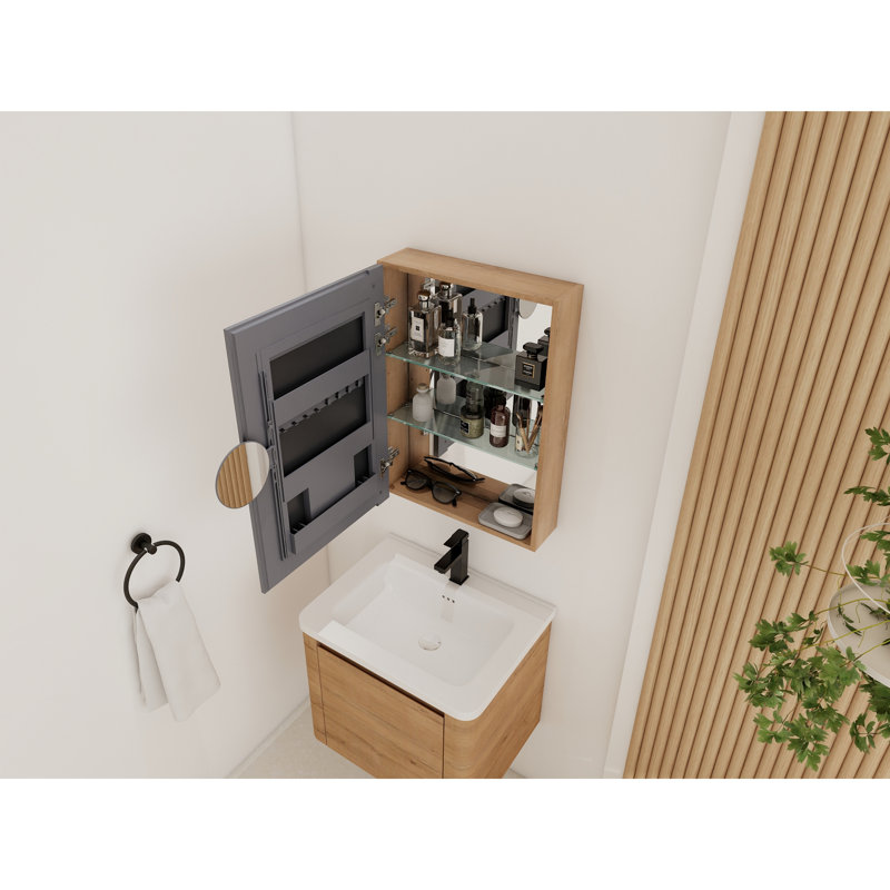 Bathroom Mirror Cabinet with Storage